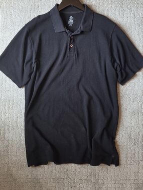 Tasc Performance Bamboo Short Sleeve Polo Shirt Black - Mens Large